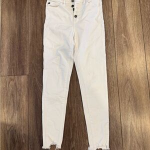 White High-Waisted Women Jeans